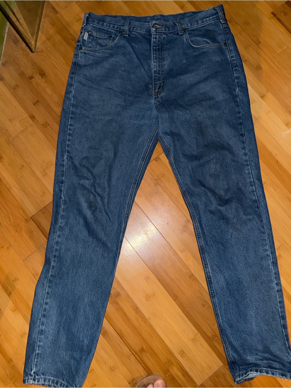 Carhartt Men's Slim Straight Dark Blue Jeans
